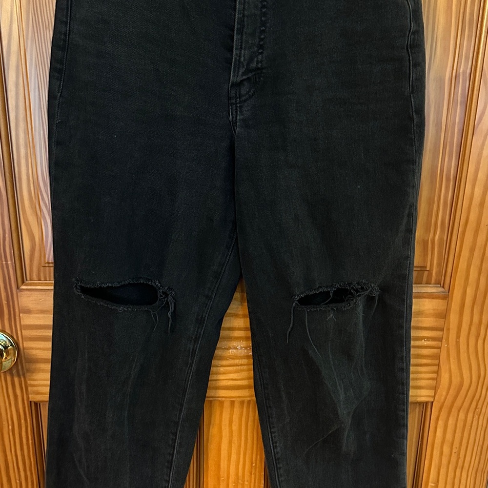 Old Navy OG loose with secret-smooth pockets Women's Black Straight Leg Jeans - Picture 3 of 4